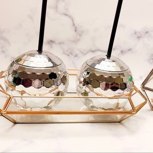 2*70s Disco Ball Party Sparkle Cocktail Tumbler